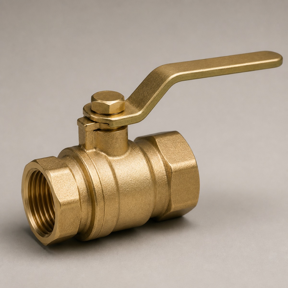 Brass plumbing ball valve