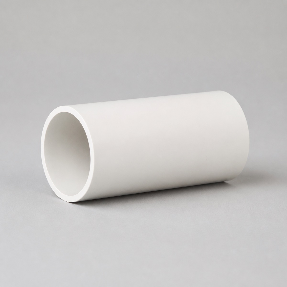White PVC plumbing pipe