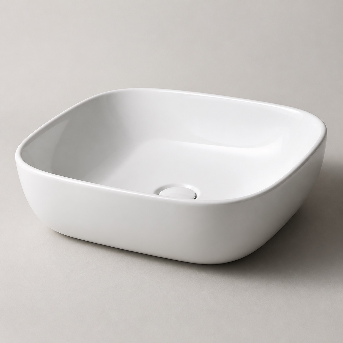 Modern white wash basin